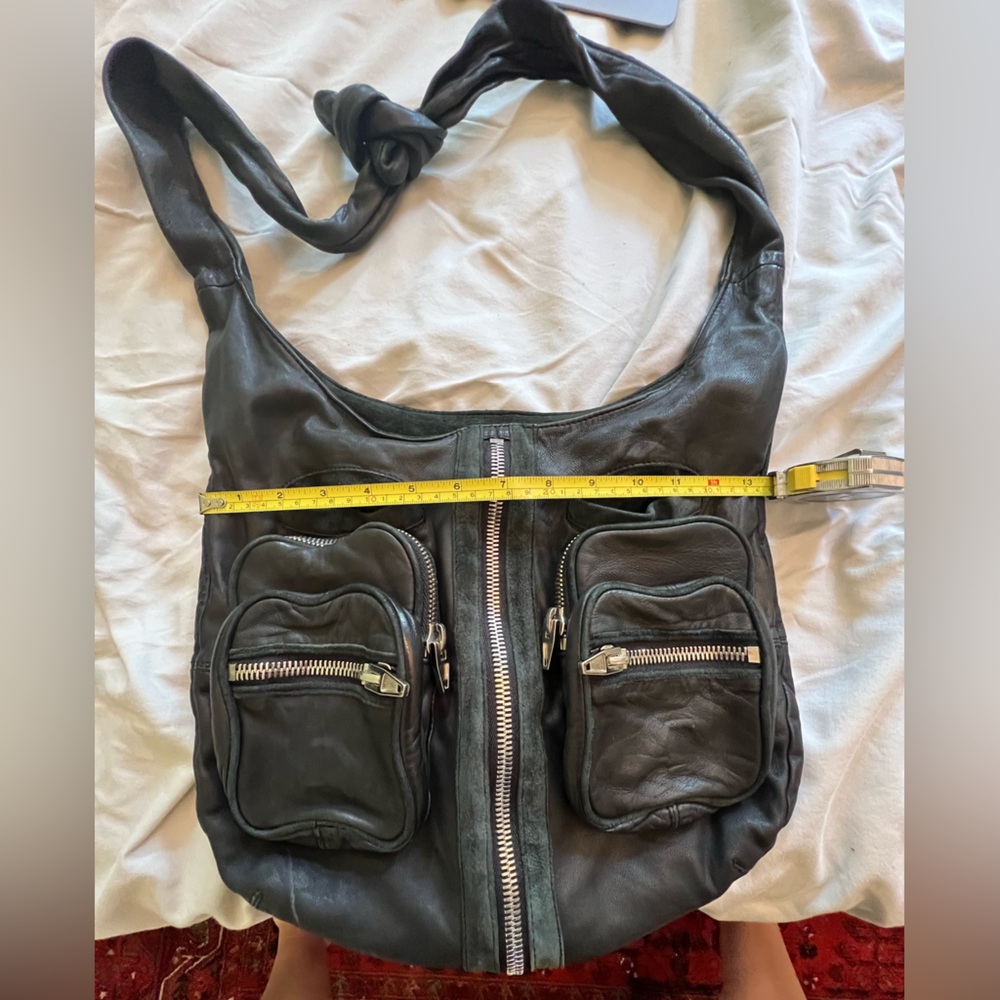 Alexander Wang “Donna” Black Leather Hobo Bag